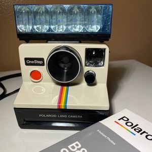 Polaroid SX-70 Rainbow White Instant Camera